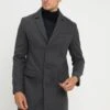 Pier One Wheeler Coat Cappotto ClassicoMottled Grey Uomo Cappotti PI922T00P-C11 -Pier One f4194d22de8c403c8879850357f28bed