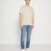 Pier One 3 PackT-Shirt BasicDark Blue/Beige/Dark Brown Uomo T-shirt E Polo PI922O0YA-K11