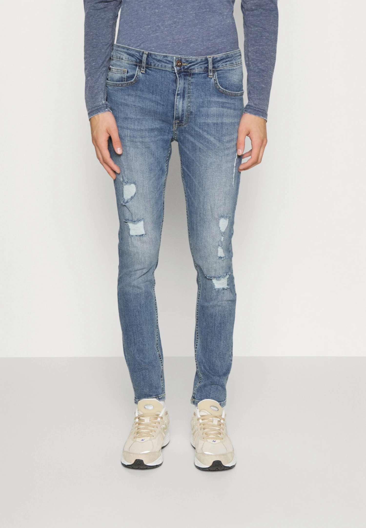 Pier One Jeans Skinny FitDark Blue Denim Uomo Jeans YO122GA27-K12 3 Pier One Jeans Skinny FitDark Blue Denim Uomo Jeans YO122GA27-K12