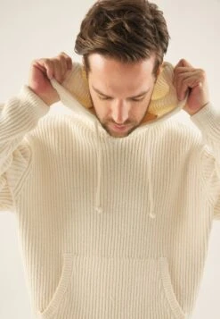 Pier One Felpa Con CappuccioOff-White Uomo Maglieria PI922Q0BU-A11 -Pier One ffb8acb8e352442ba8aab76f05d0c299